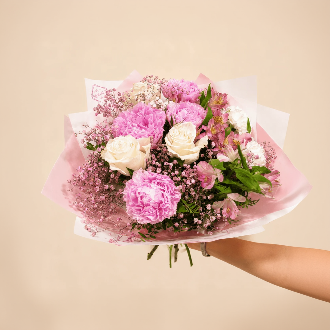 Ramo Pivoine Rose