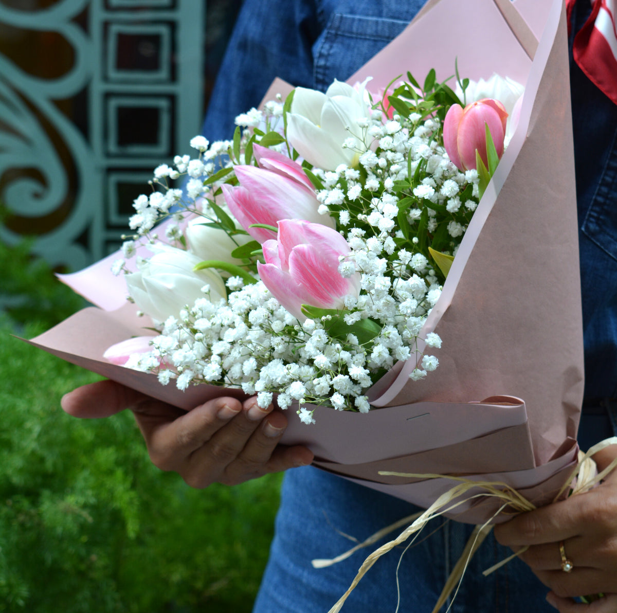 Ram Tulipans Rosa Pastel