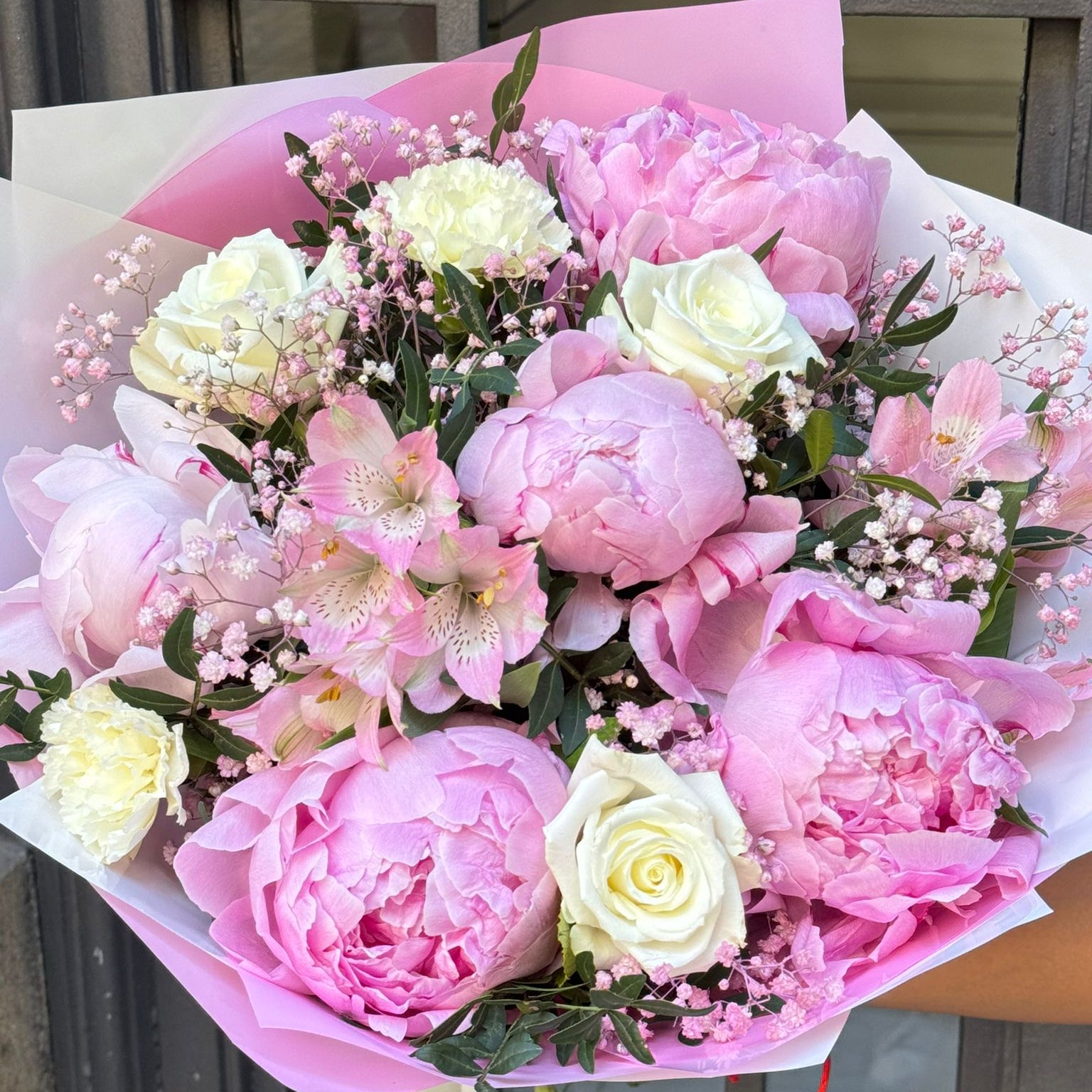 Ramo Pivoine Rose