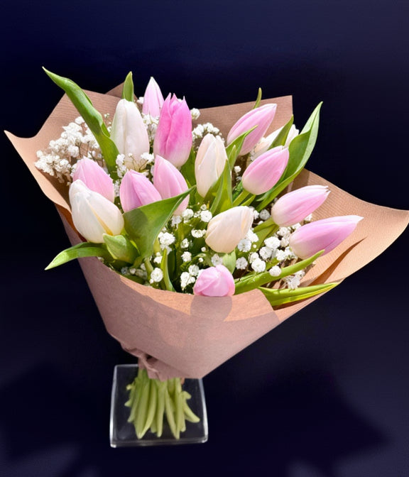 Ramo Tulipanes Rosa Pastel